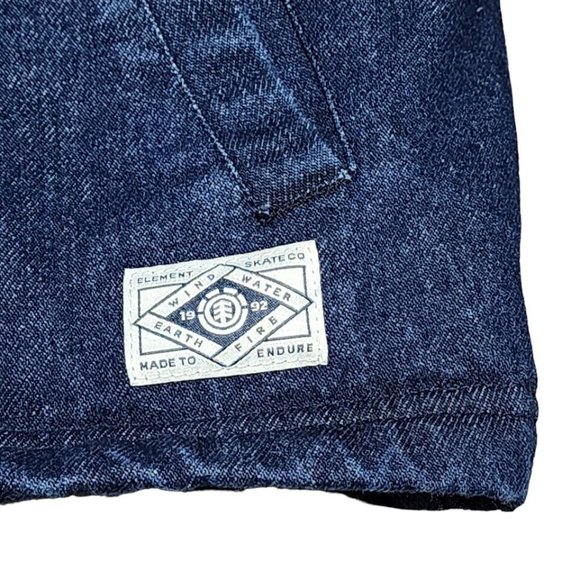 Element Wolfeboro Collection Denim Jean Jacket Size S Blue Button Up Sherpa - Picture 4 of 9